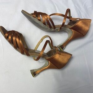 SOLD SOLD SOLD 
Aida Dance - Elegant Bronze Strappy Heels